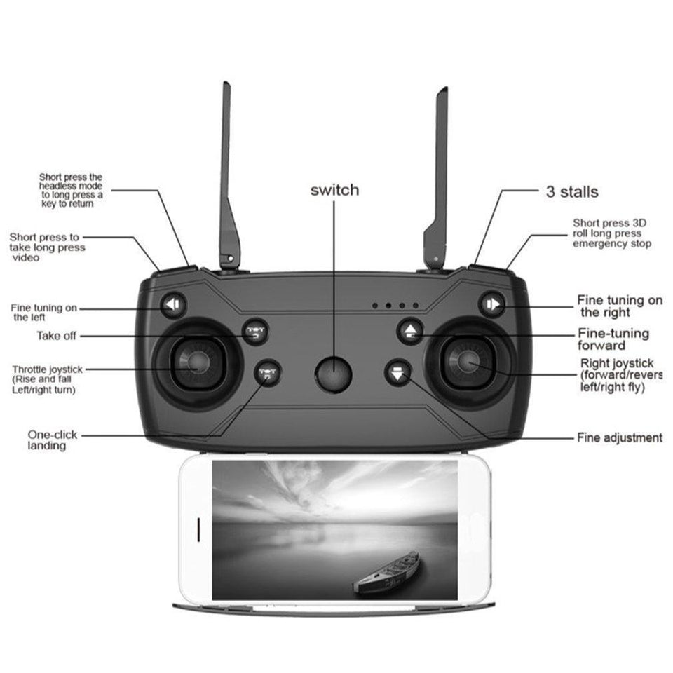 Foldable Drone with Camera - LuxxStores