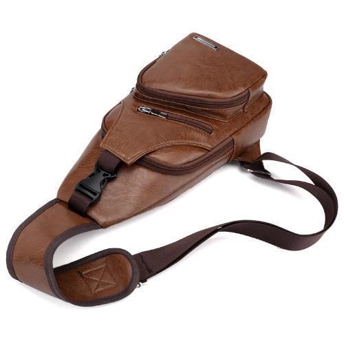 Cross-Chest Bag with USB Charging Socket - LuxxStores
