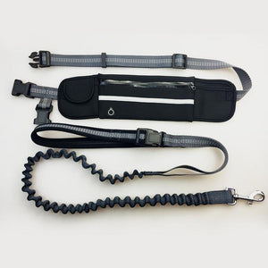 Handsfree Bungee Dog Leash with Waist Bag - LuxxStores
