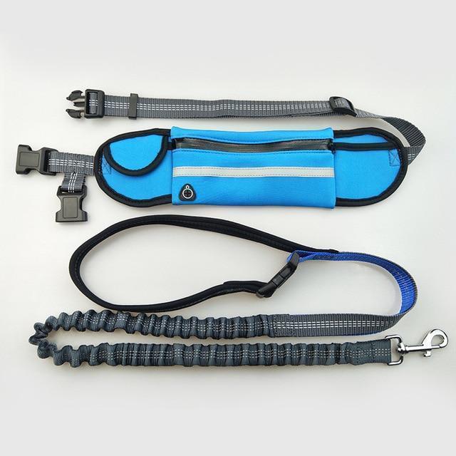 Handsfree Bungee Dog Leash with Waist Bag - LuxxStores