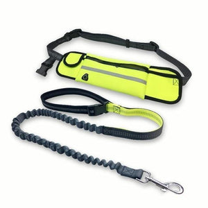Handsfree Bungee Dog Leash with Waist Bag - LuxxStores
