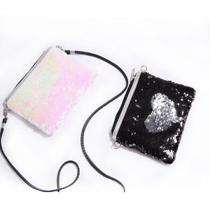 Children Mini Clutch Bag Sequins Color Change - LuxxStores