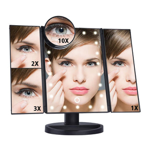 LED Touch Screen Makeup Mirror - LuxxStores
