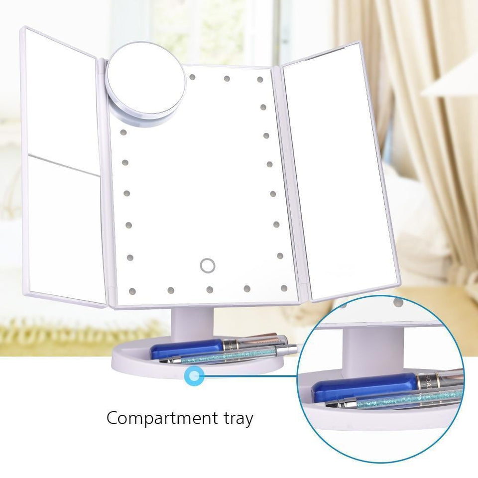LED Touch Screen Makeup Mirror - LuxxStores