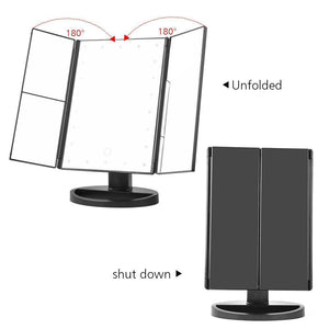 LED Touch Screen Makeup Mirror - LuxxStores