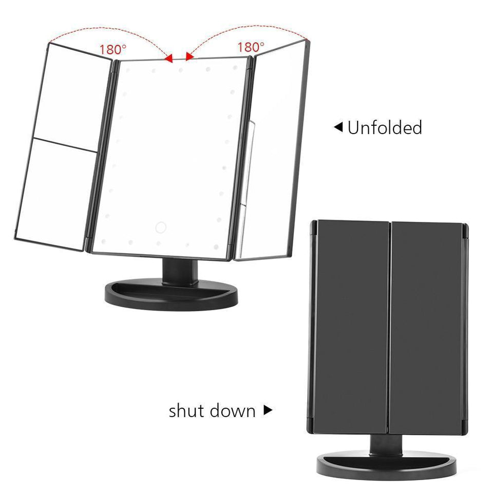 LED Touch Screen Makeup Mirror - LuxxStores