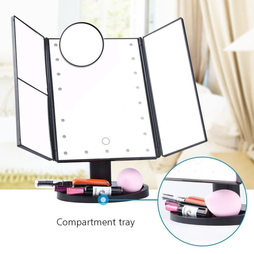 LED Touch Screen Makeup Mirror - LuxxStores