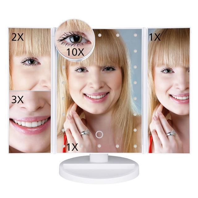 LED Touch Screen Makeup Mirror - LuxxStores