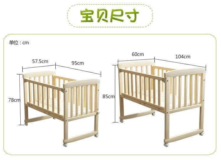 2 in 1 baby  sleep crib baby bed cradle - LuxxStores