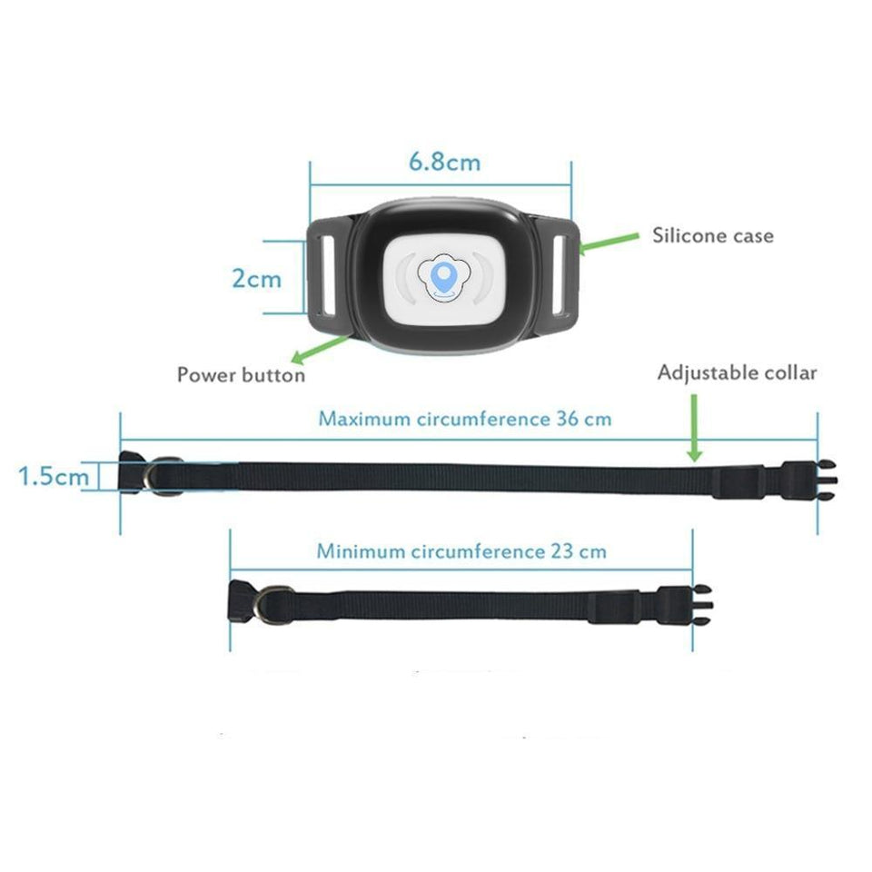 Cat GPS Tracker Tracking Collar Waterproof, Adjustable - LuxxStores