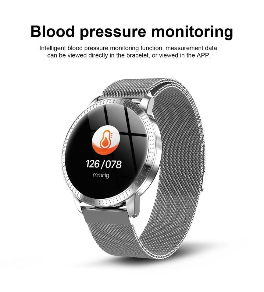 Smart Watch Waterproof Blood Pressure Monitor For Men Women - LuxxStores