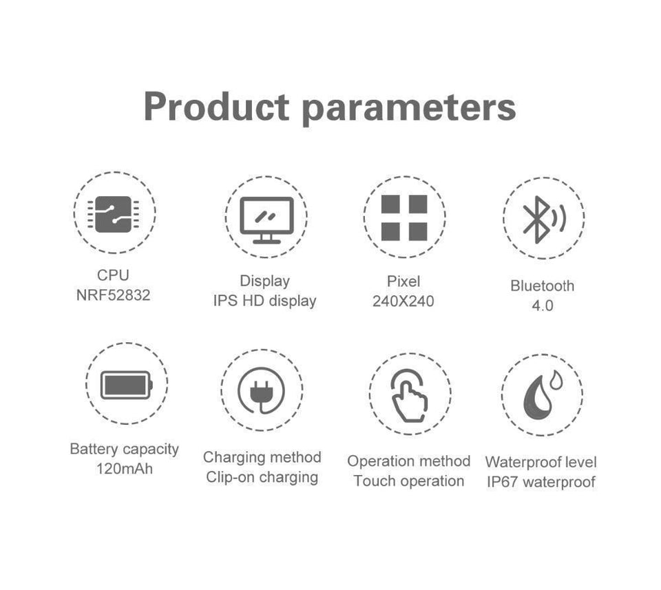 Smart Watch Waterproof Blood Pressure Monitor For Men Women - LuxxStores