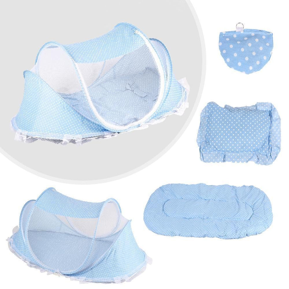 Baby Crib Bed With Mattress Pillow Set - LuxxStores