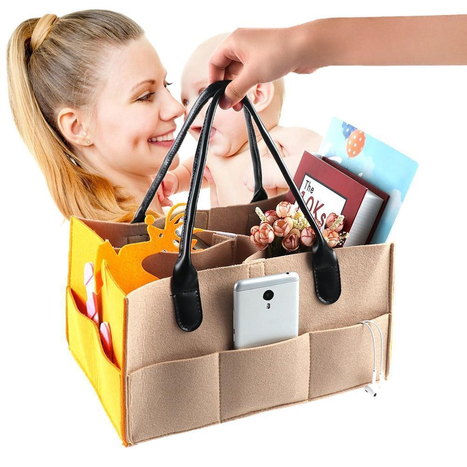New Foldable  Baby Caddy Storage Basket - LuxxStores