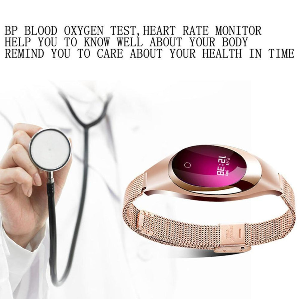Smart Watch - Blood Pressure Heart Rate Monitor, Fitness Tracker, Pedometer. - LuxxStores