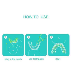 Sonic Brush Sonic Toothbrush Automatic Toothbrush Ultrasonic 360 - LuxxStores