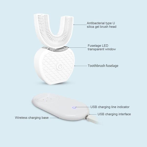Sonic Brush Sonic Toothbrush Automatic Toothbrush Ultrasonic 360 - LuxxStores